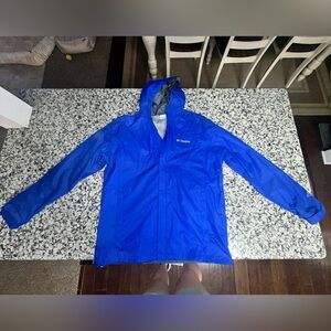 Columbia Royal Blue Hooded Shell Jacket